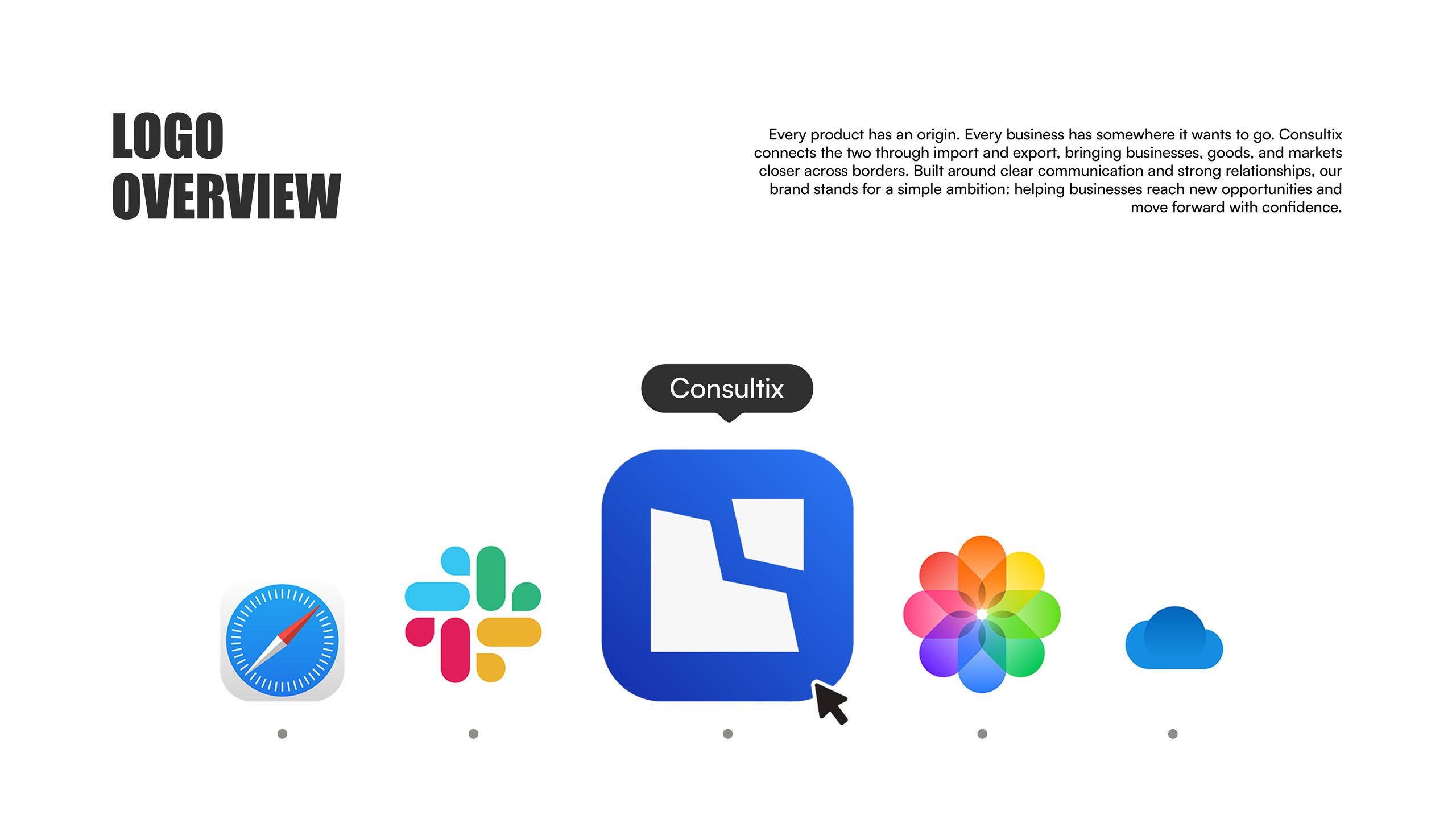 Consultix brand identity design, slide 2